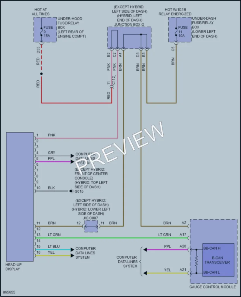 2024 Honda Accord Instrument Cluster wiring diagram preview
