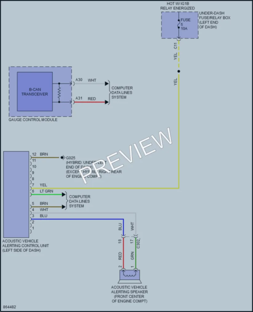 2024 Honda CRVHybrid Active Bodyworks wiring diagram preview