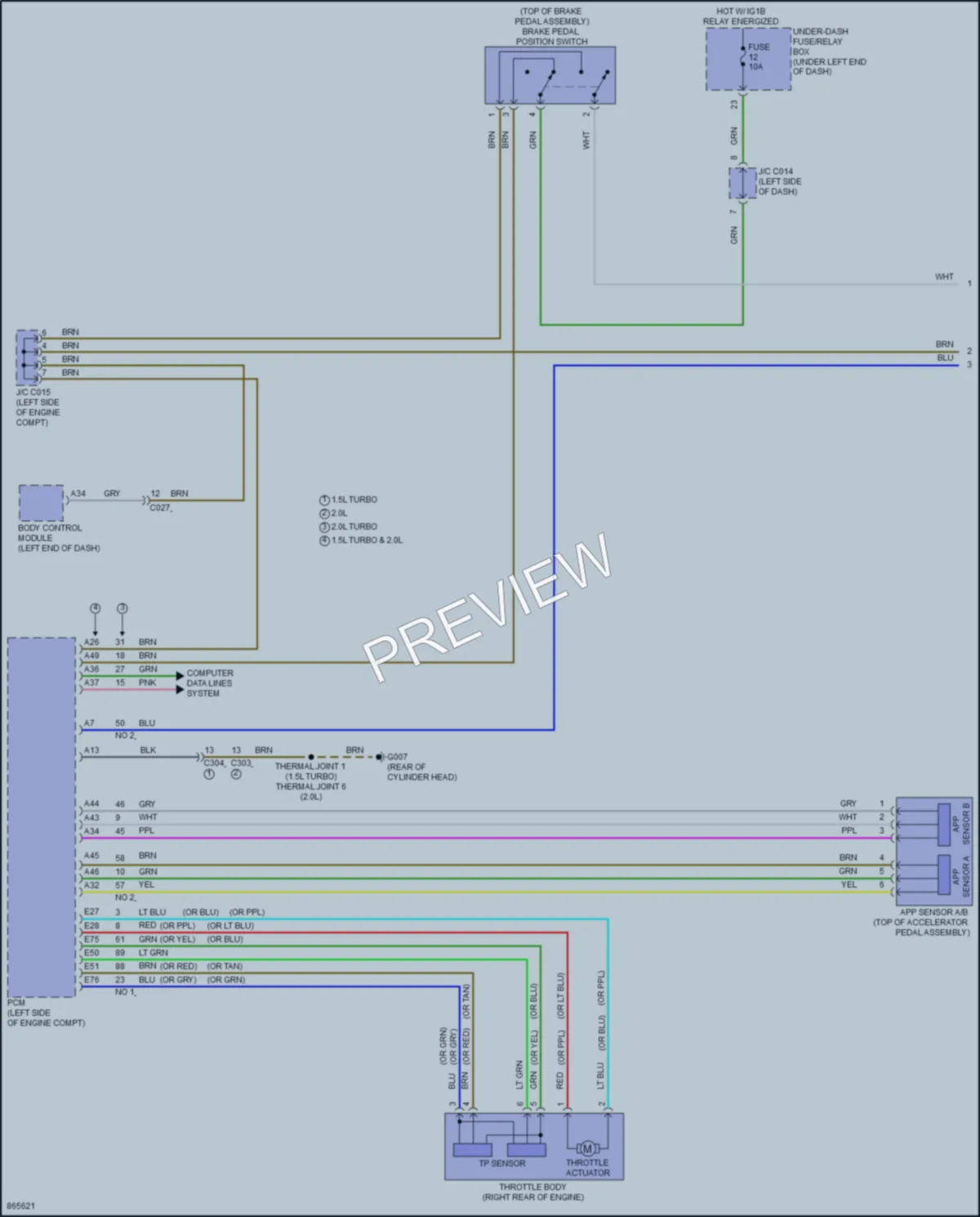 2024 Honda Civic Cruise Control wiring diagram preview