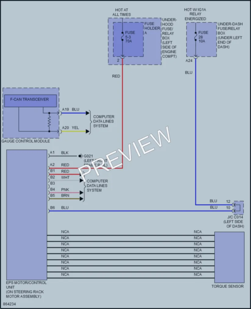 2024 Honda Civic Electronic Power Steering wiring diagram preview