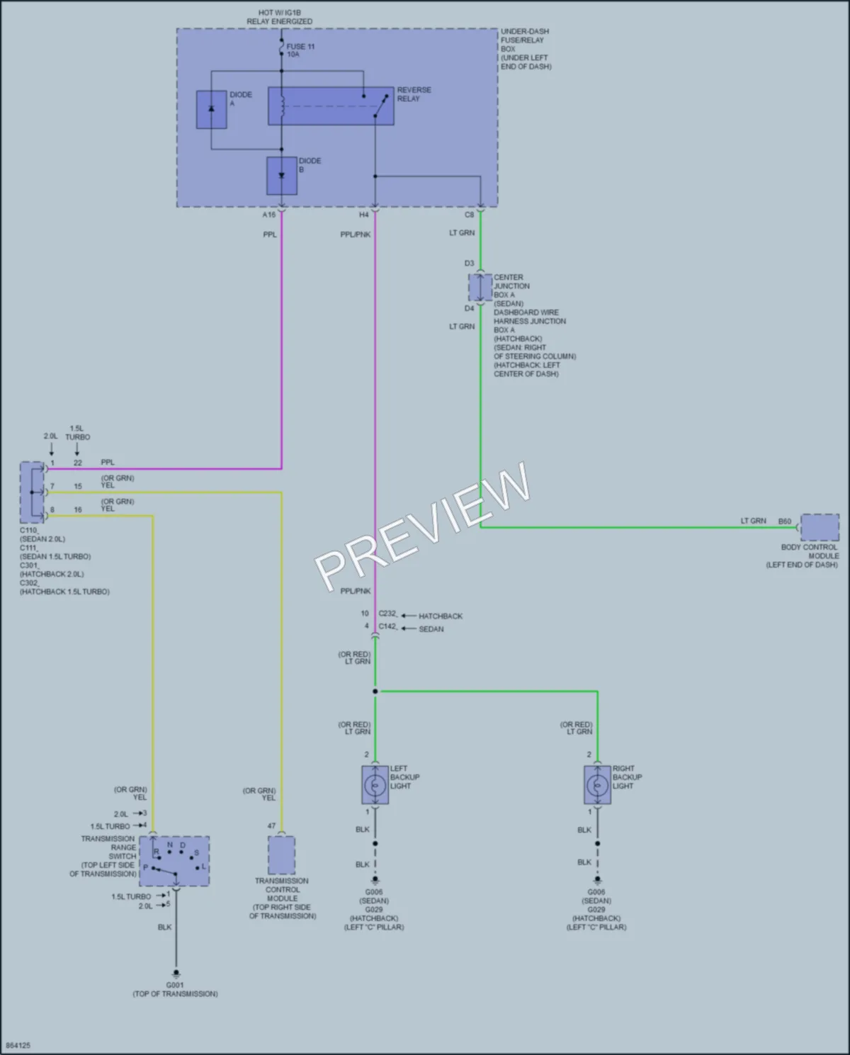 2024 Honda Civic Exterior Lights wiring diagram preview