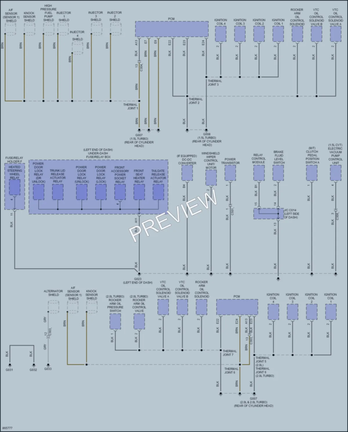 2024 Honda Civic Ground Distribution wiring diagram preview