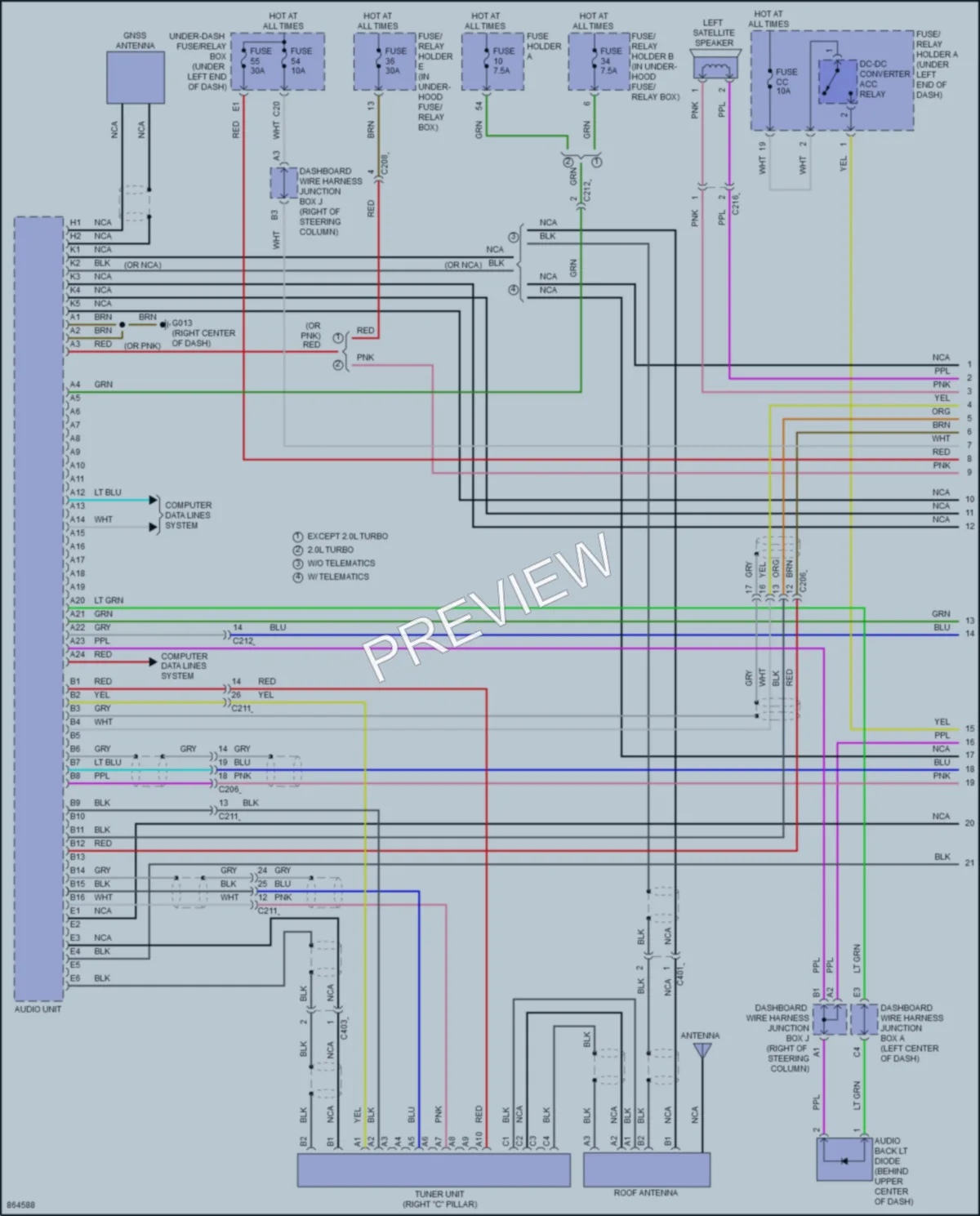 2024 Honda Civic Radio wiring diagram preview