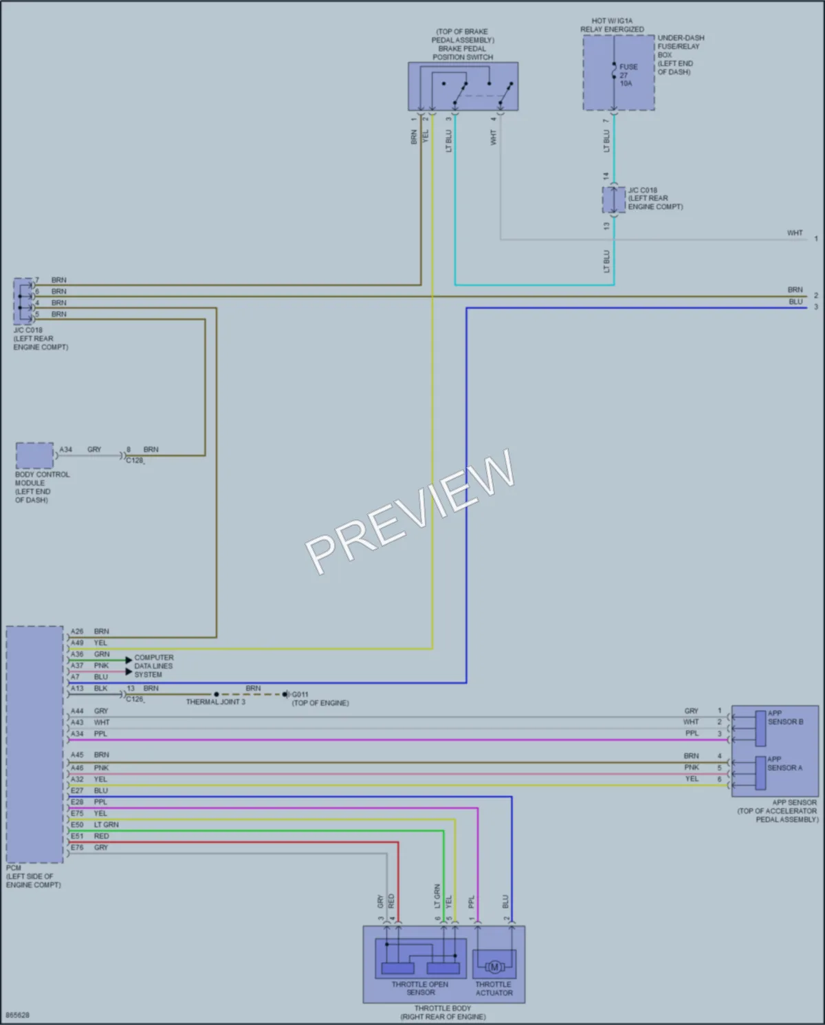 2024 Honda HRV Cruise Control wiring diagram preview