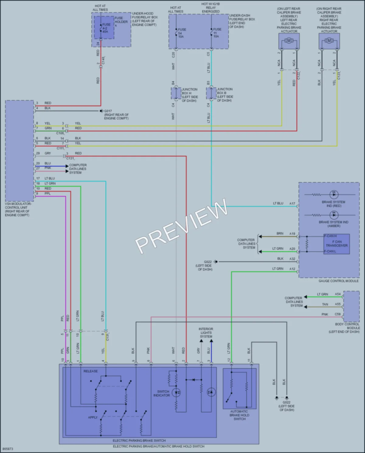 2024 Honda HRV Shift Interlock wiring diagram preview