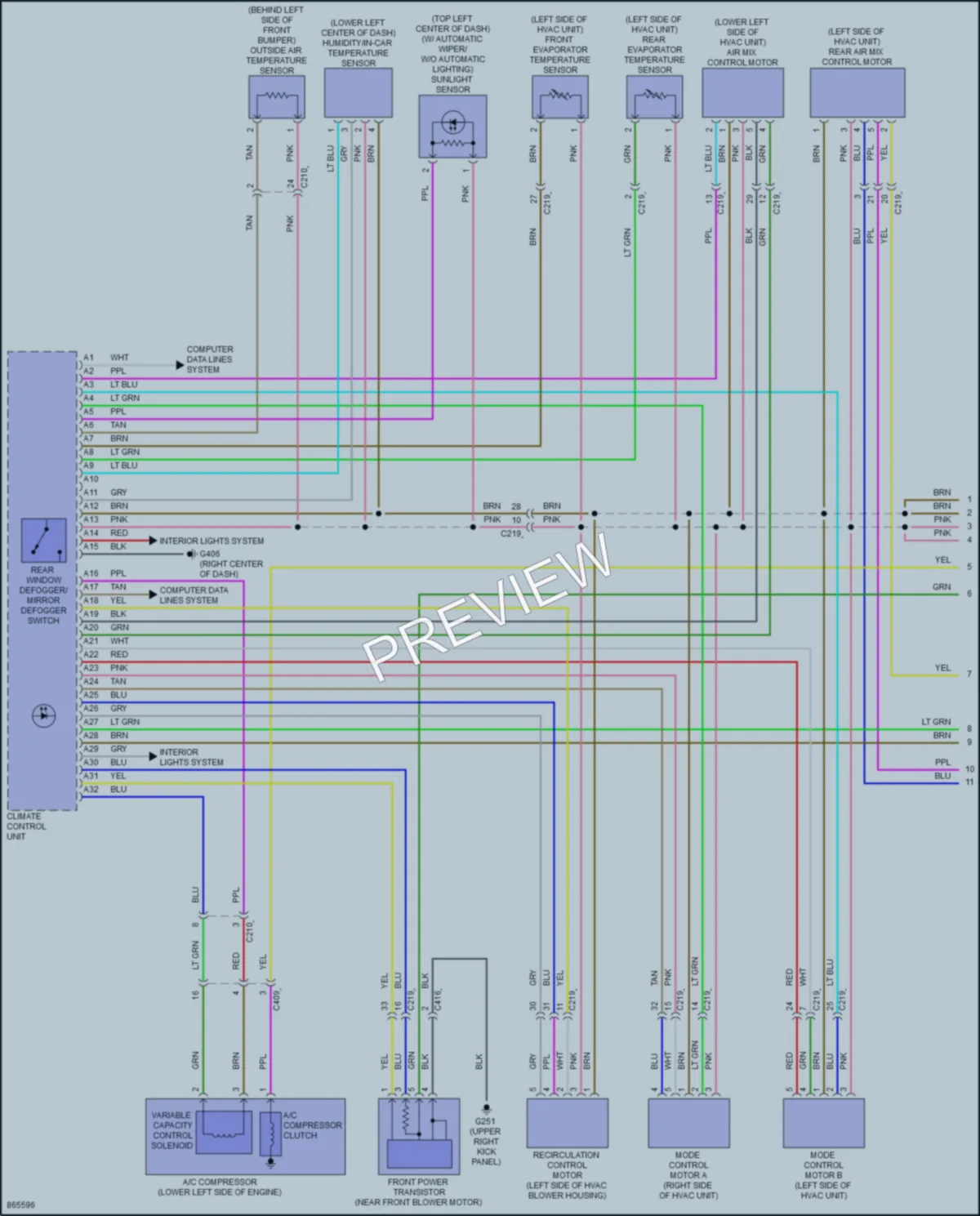 2024 Honda Odyssey Air Conditioning wiring diagram preview