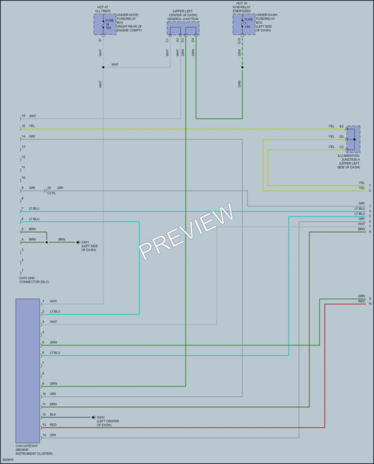 2024 Honda Odyssey Computer Data Lines wiring diagram preview