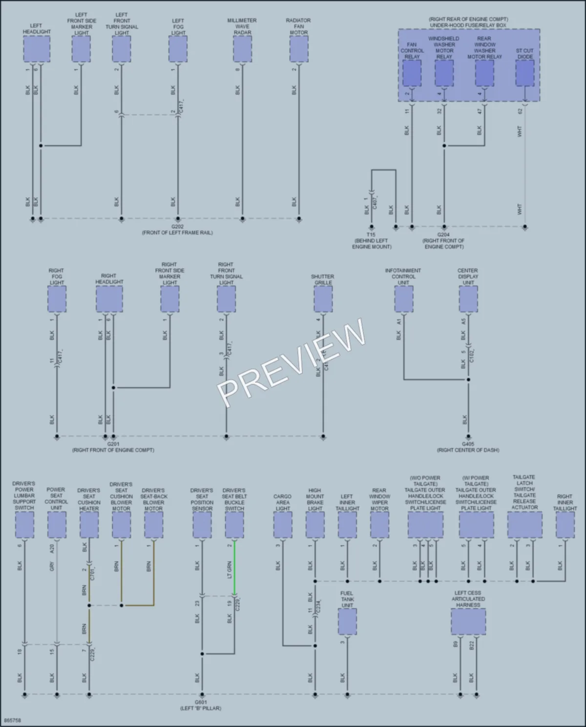 2024 Honda Odyssey Ground Distribution wiring diagram preview