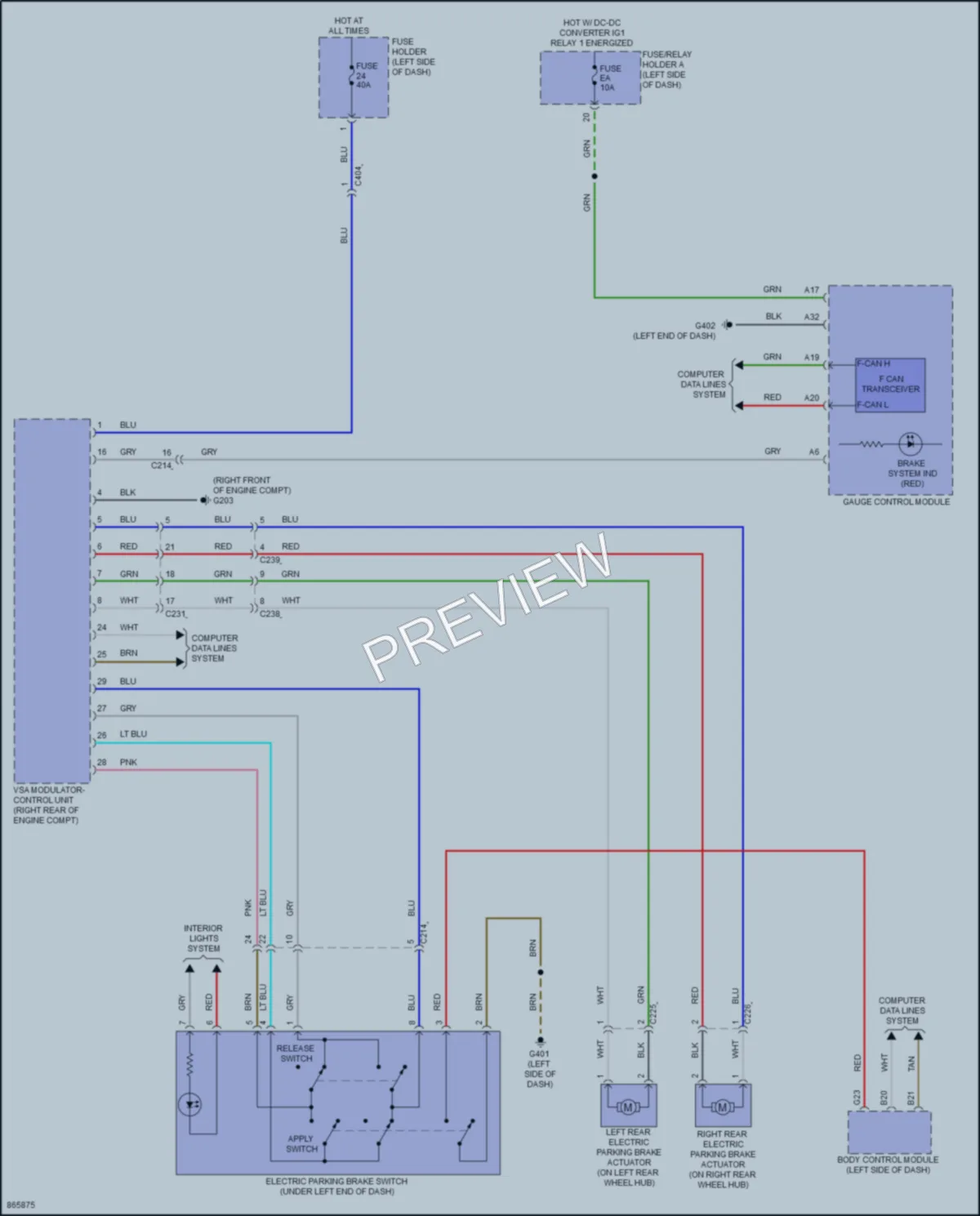 2024 Honda Odyssey Shift Interlock wiring diagram preview