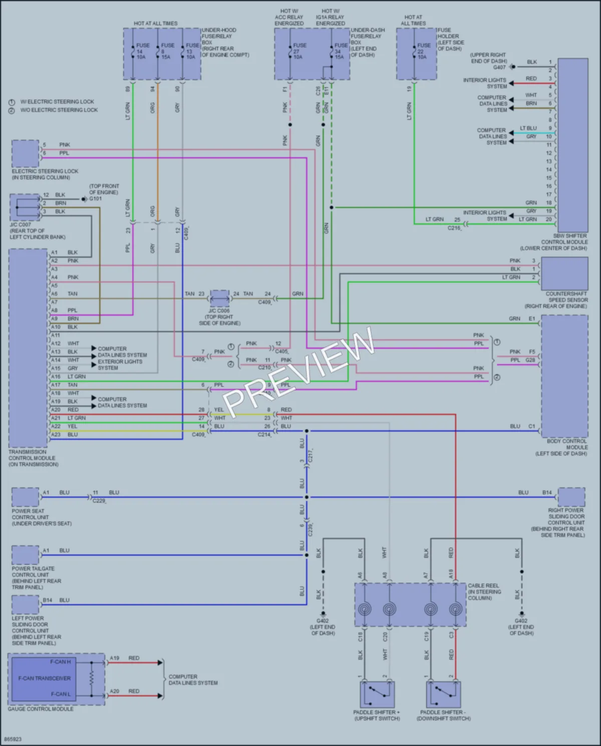 2024 Honda Odyssey Transmission wiring diagram preview