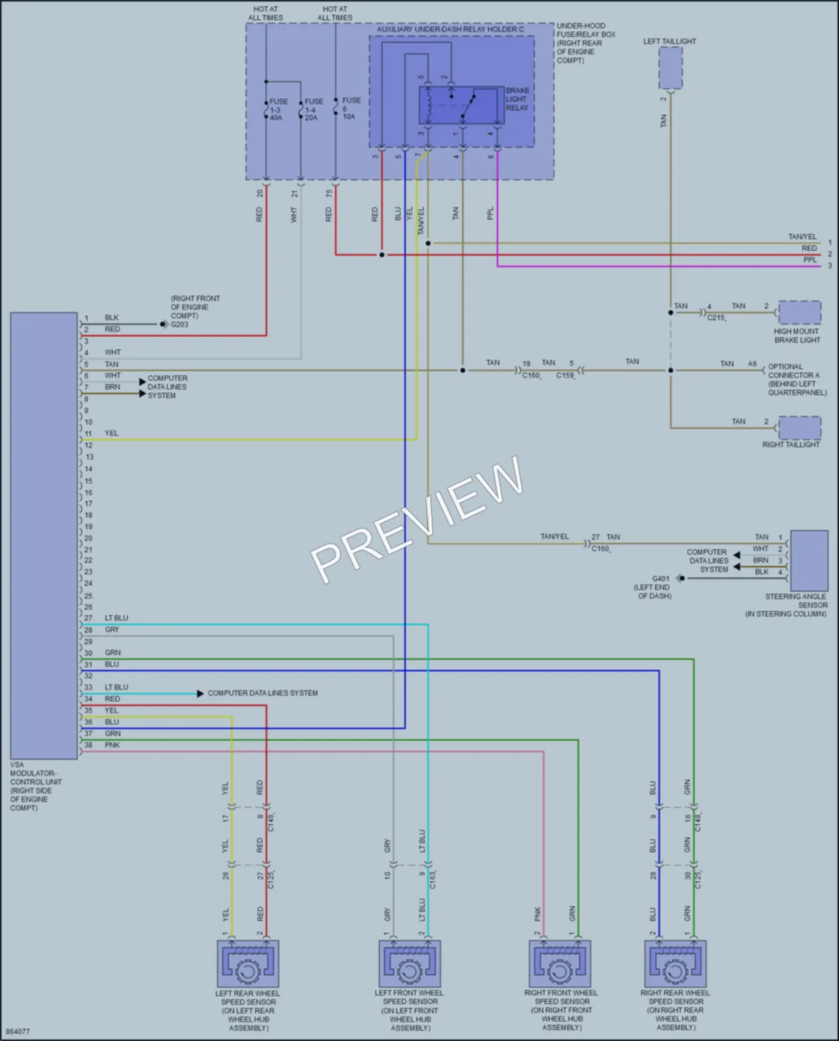 2024 Honda Passport Anti Lock Brakes wiring diagram preview