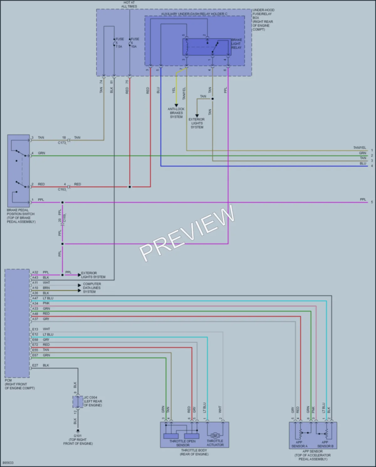 2024 Honda Passport Cruise Control wiring diagram preview