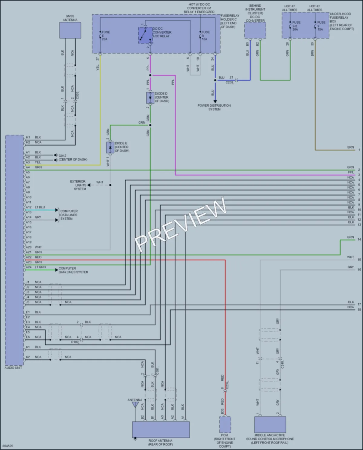 2024 Honda Pilot Radio wiring diagram preview