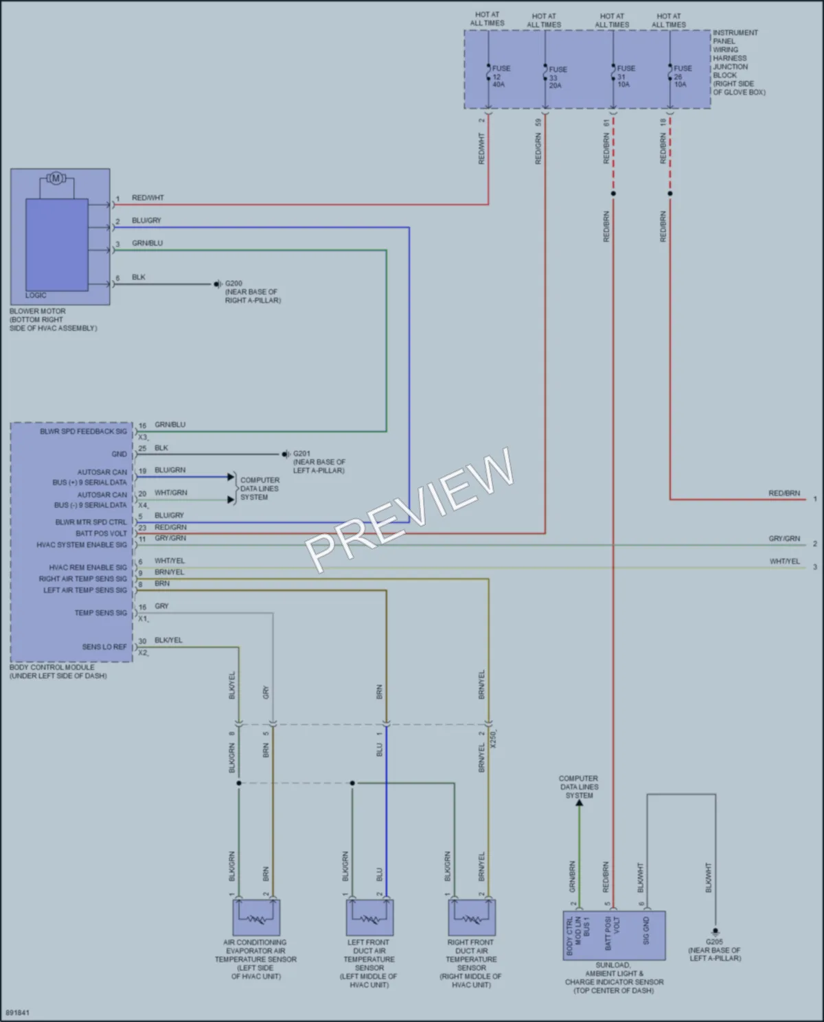 2024 Honda Prologue Air Conditioning wiring diagram preview