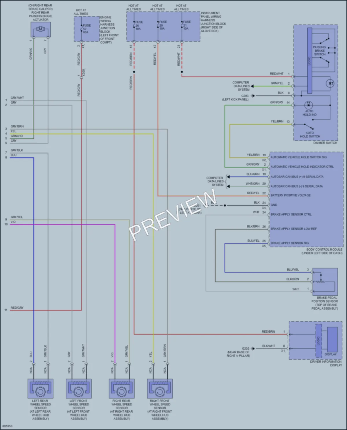 2024 Honda Prologue Anti Lock Brakes wiring diagram preview