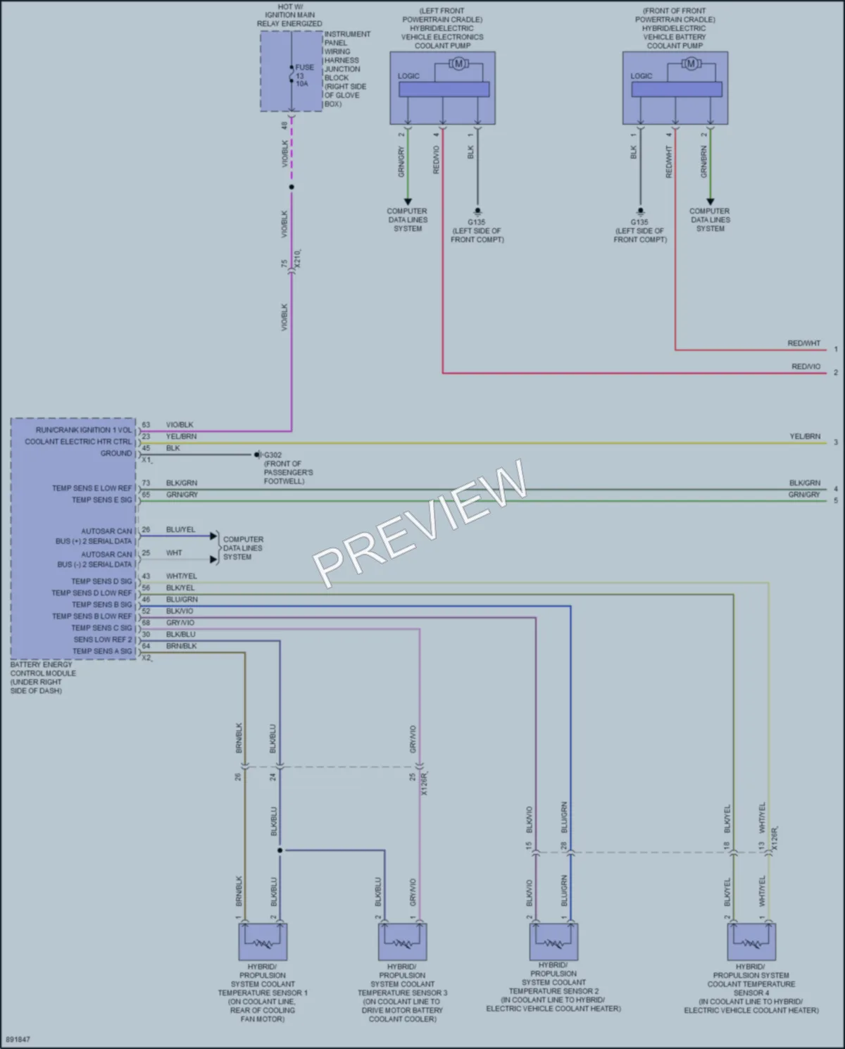 2024 Honda Prologue Cooling Fan wiring diagram preview