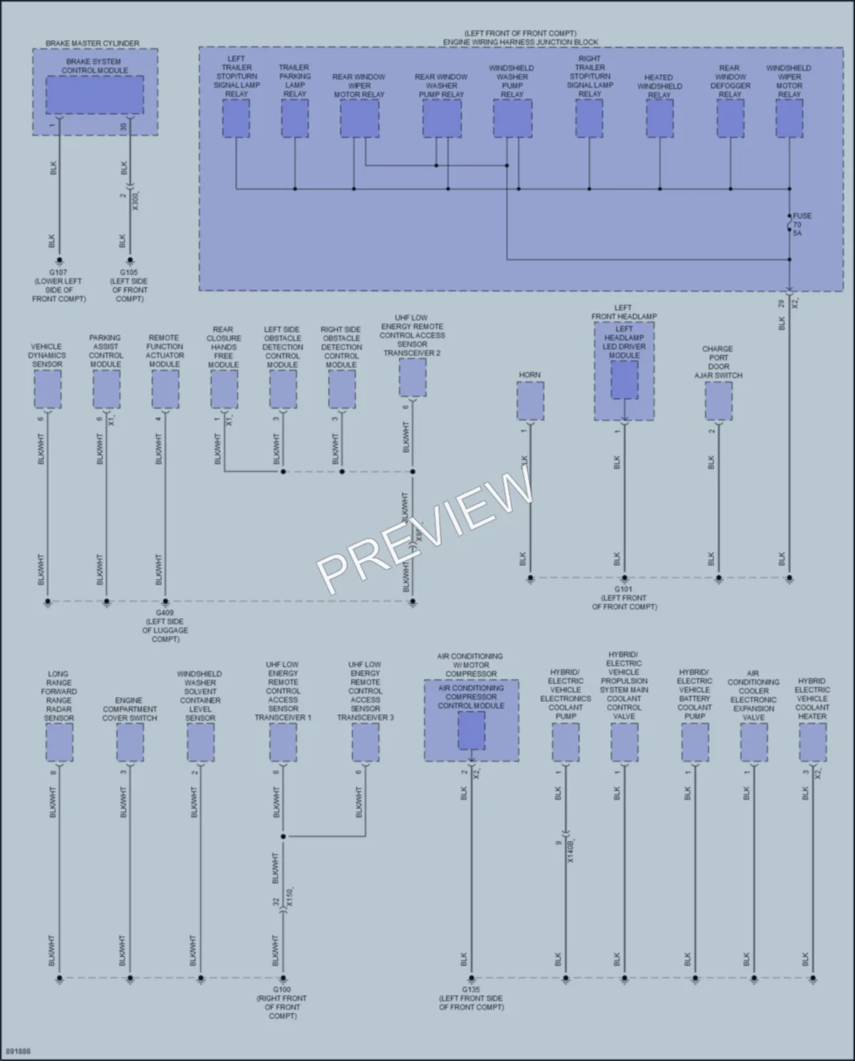 2024 Honda Prologue Ground Distribution wiring diagram preview