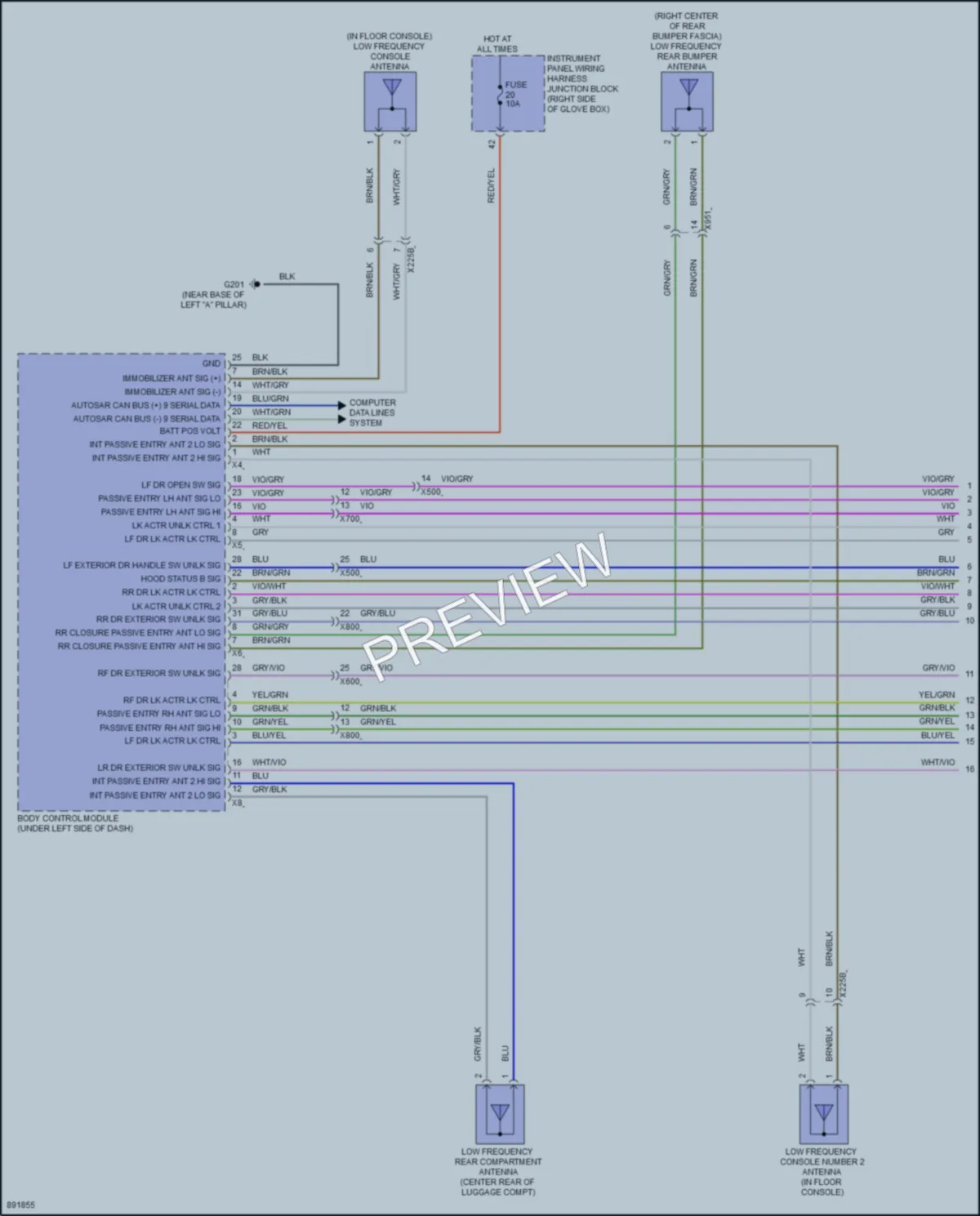 2024 Honda Prologue Power Door Locks wiring diagram preview