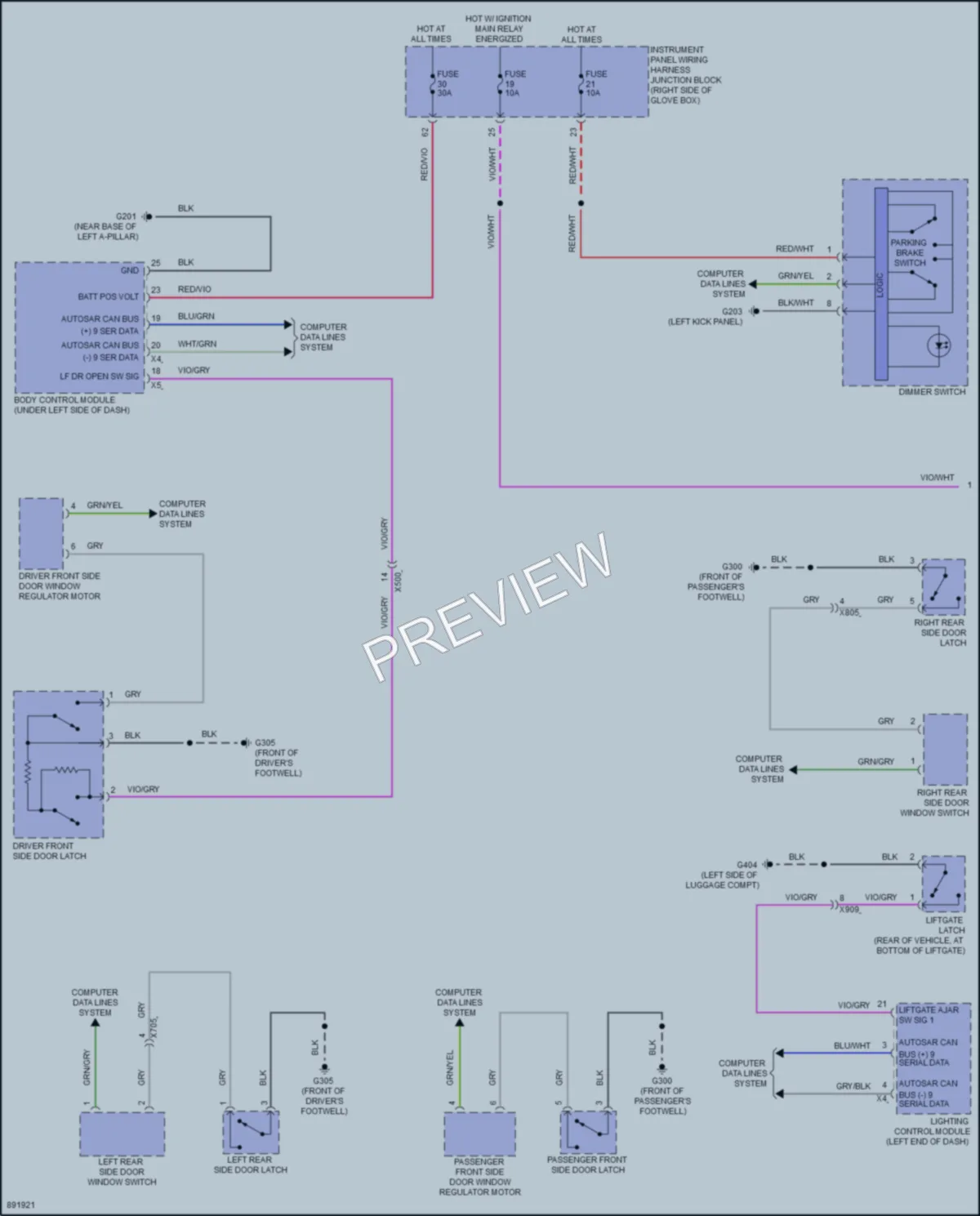 2024 Honda Prologue Warning Systems wiring diagram preview