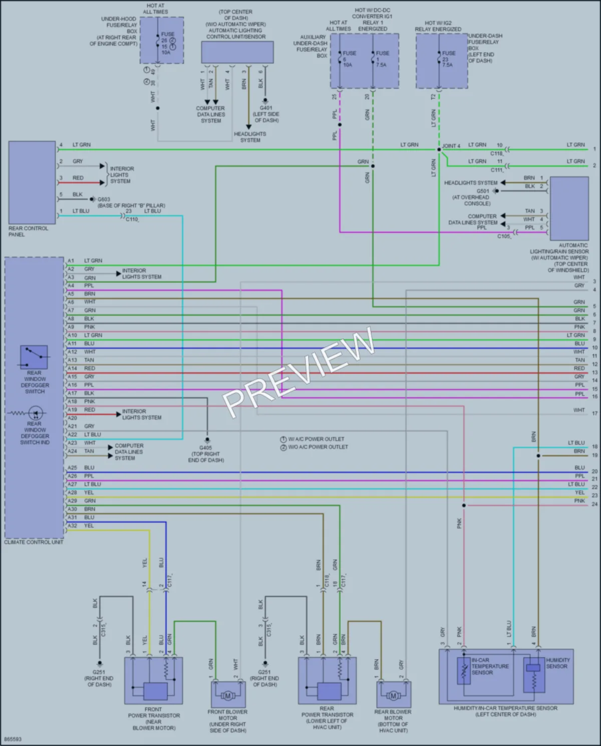 2024 Honda Ridgeline Air Conditioning wiring diagram preview