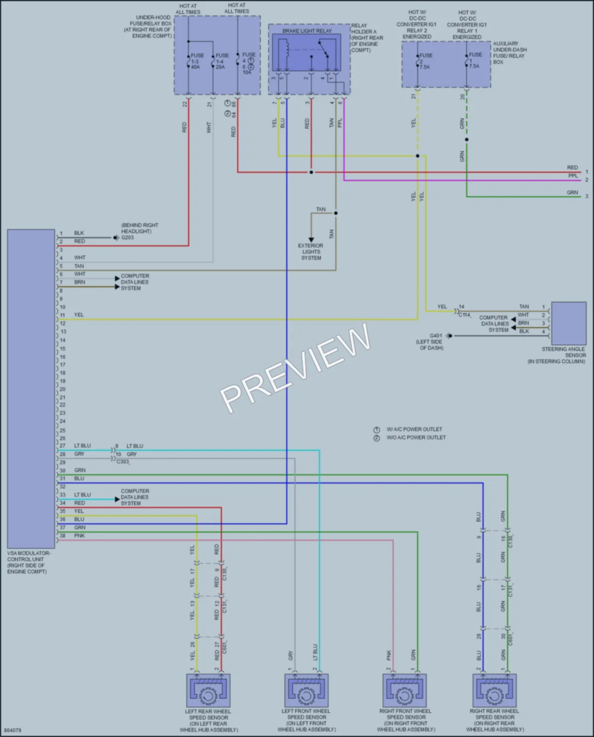 2024 Honda Ridgeline Anti Lock Brakes wiring diagram preview