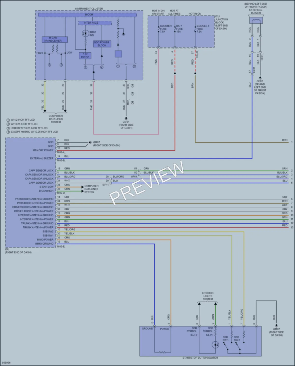2024 Hyundai Elantra Anti Theft wiring diagram preview