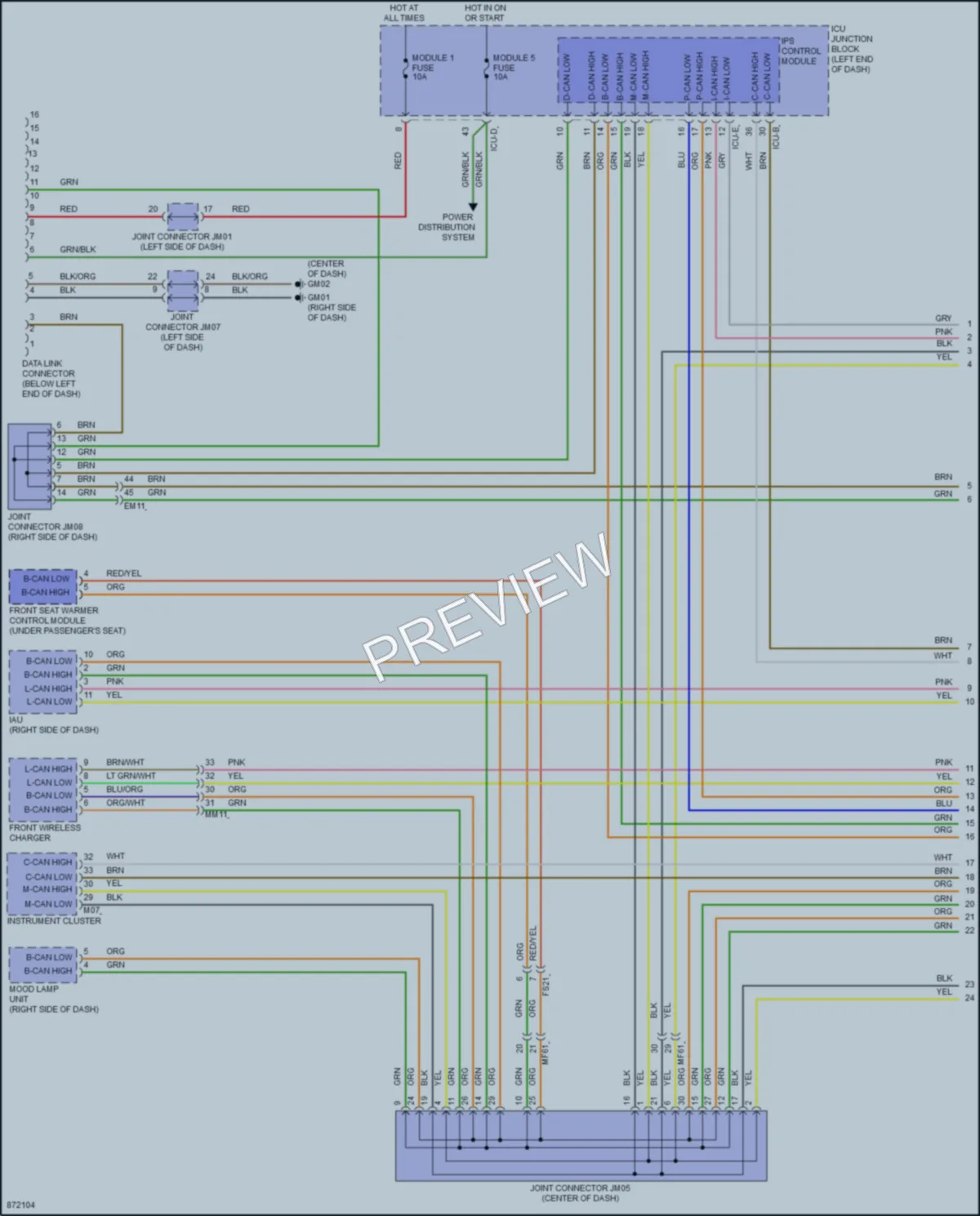 2024 Hyundai Elantra Computer Data Lines wiring diagram preview