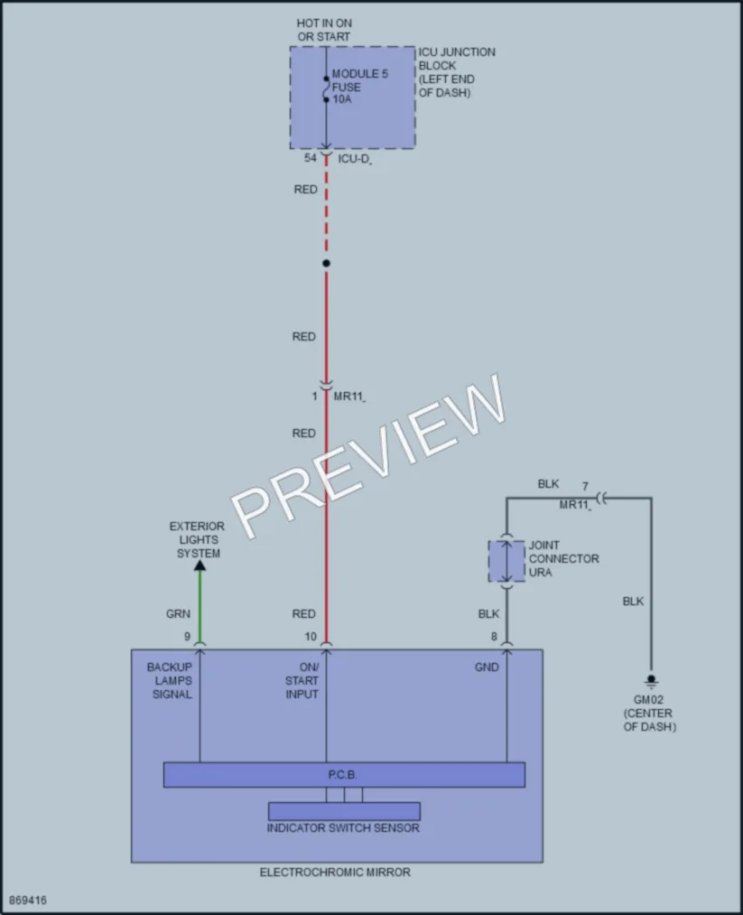 2024 Hyundai Elantra Power Mirrors wiring diagram preview