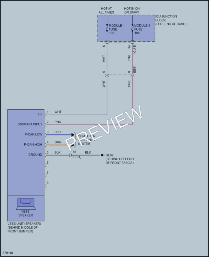 2024 Hyundai ElantraHybrid Active Bodyworks wiring diagram preview