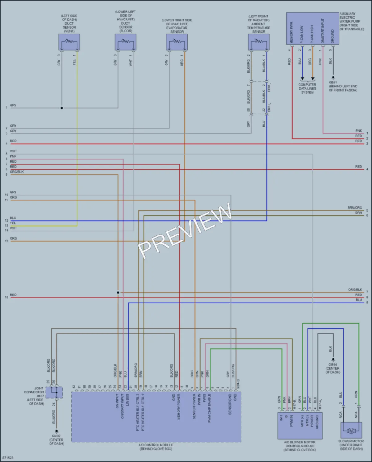 2024 Hyundai ElantraHybrid Air Conditioning wiring diagram preview