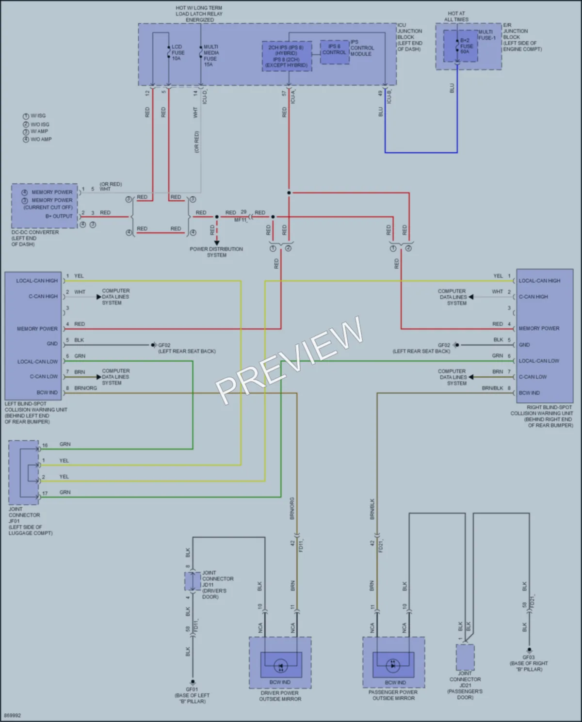 2024 Hyundai ElantraHybrid Navigation wiring diagram preview
