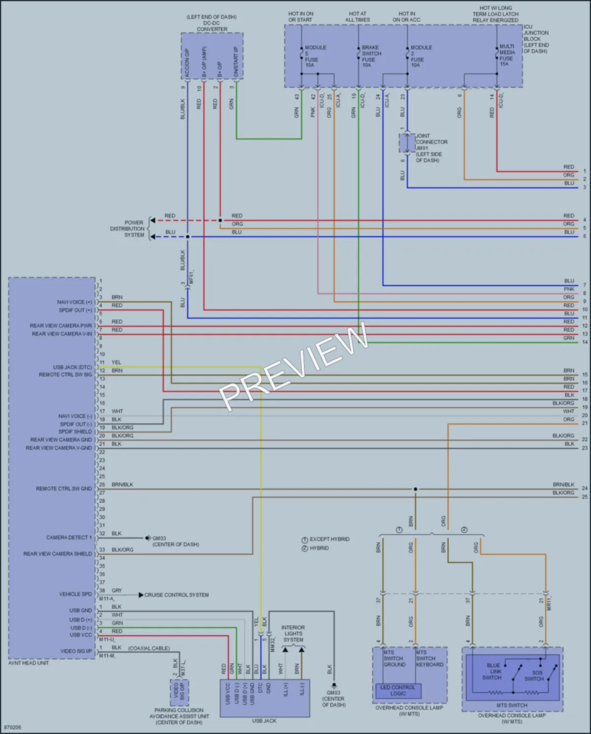 2024 Hyundai ElantraHybrid Radio wiring diagram preview