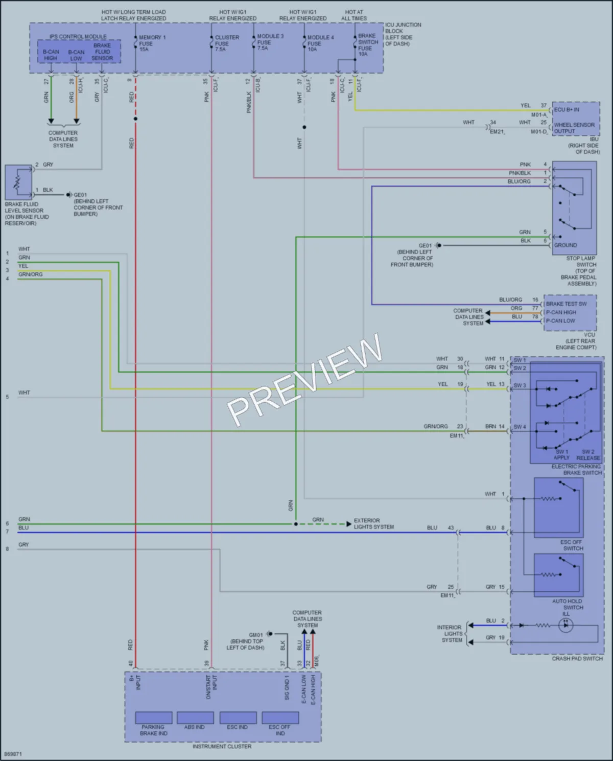 2024 Hyundai Ioniq5 Anti Lock Brakes wiring diagram preview
