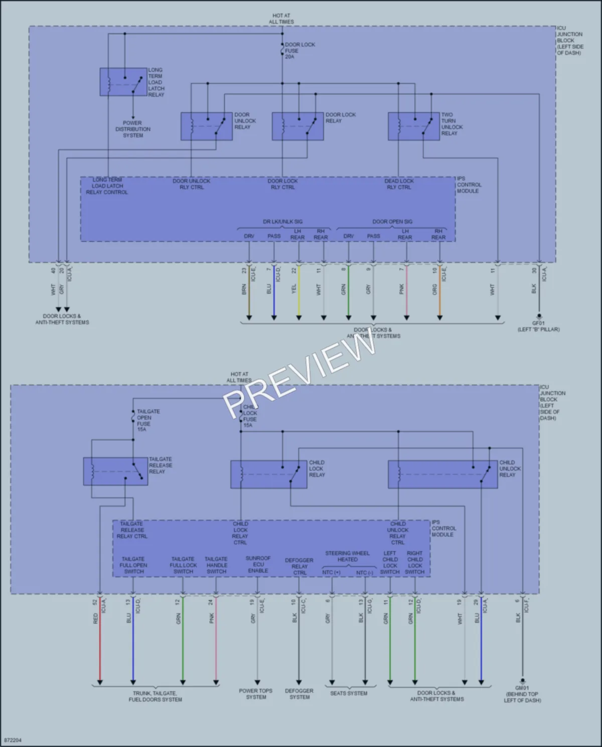 2024 Hyundai Ioniq5 Body Control Modules wiring diagram preview