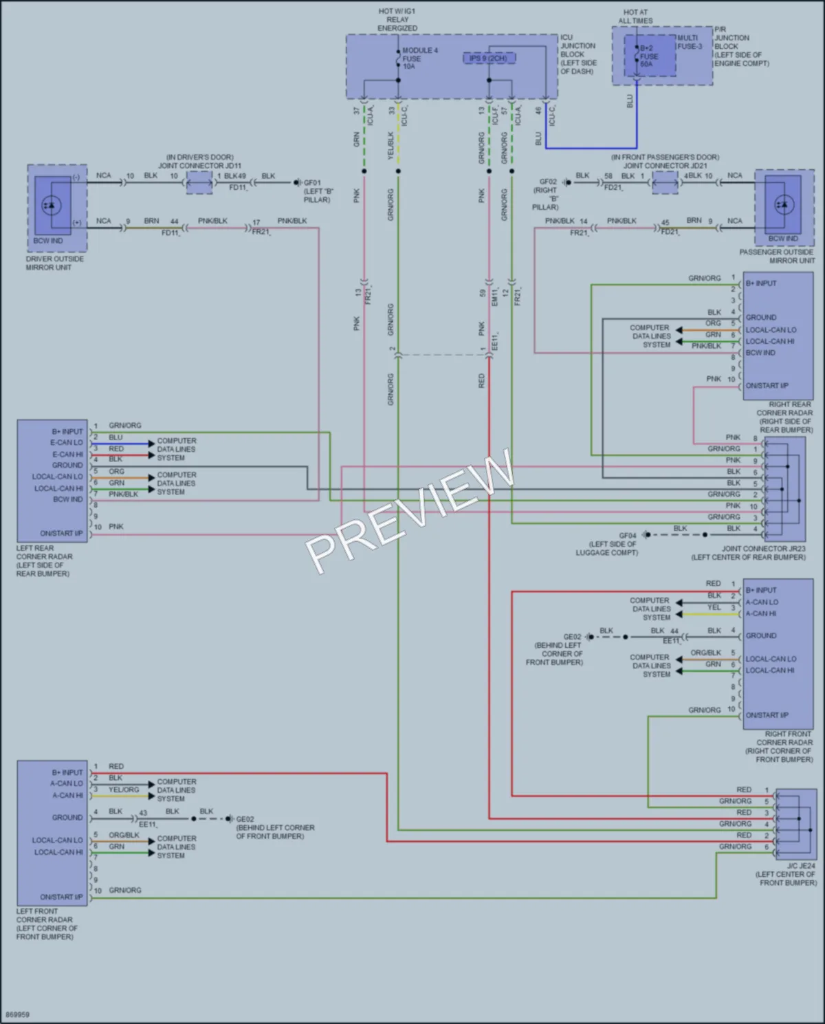 2024 Hyundai Ioniq5 Navigation wiring diagram preview