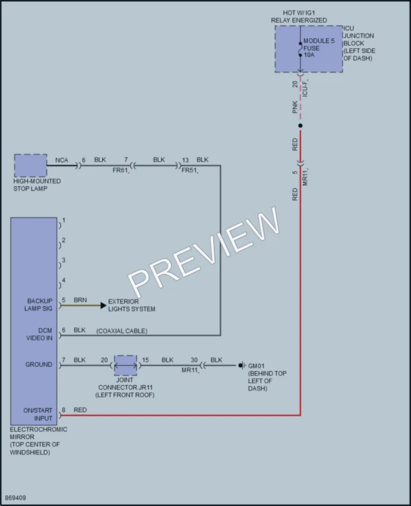 2024 Hyundai Ioniq5 Power Mirrors wiring diagram preview