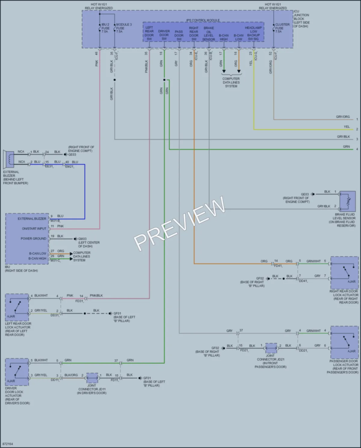 2024 Hyundai Ioniq6 Warning Systems wiring diagram preview