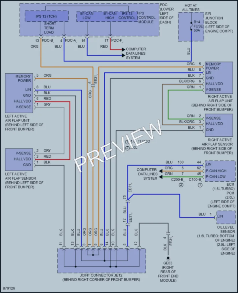 2024 Hyundai Kona Active Bodyworks wiring diagram preview