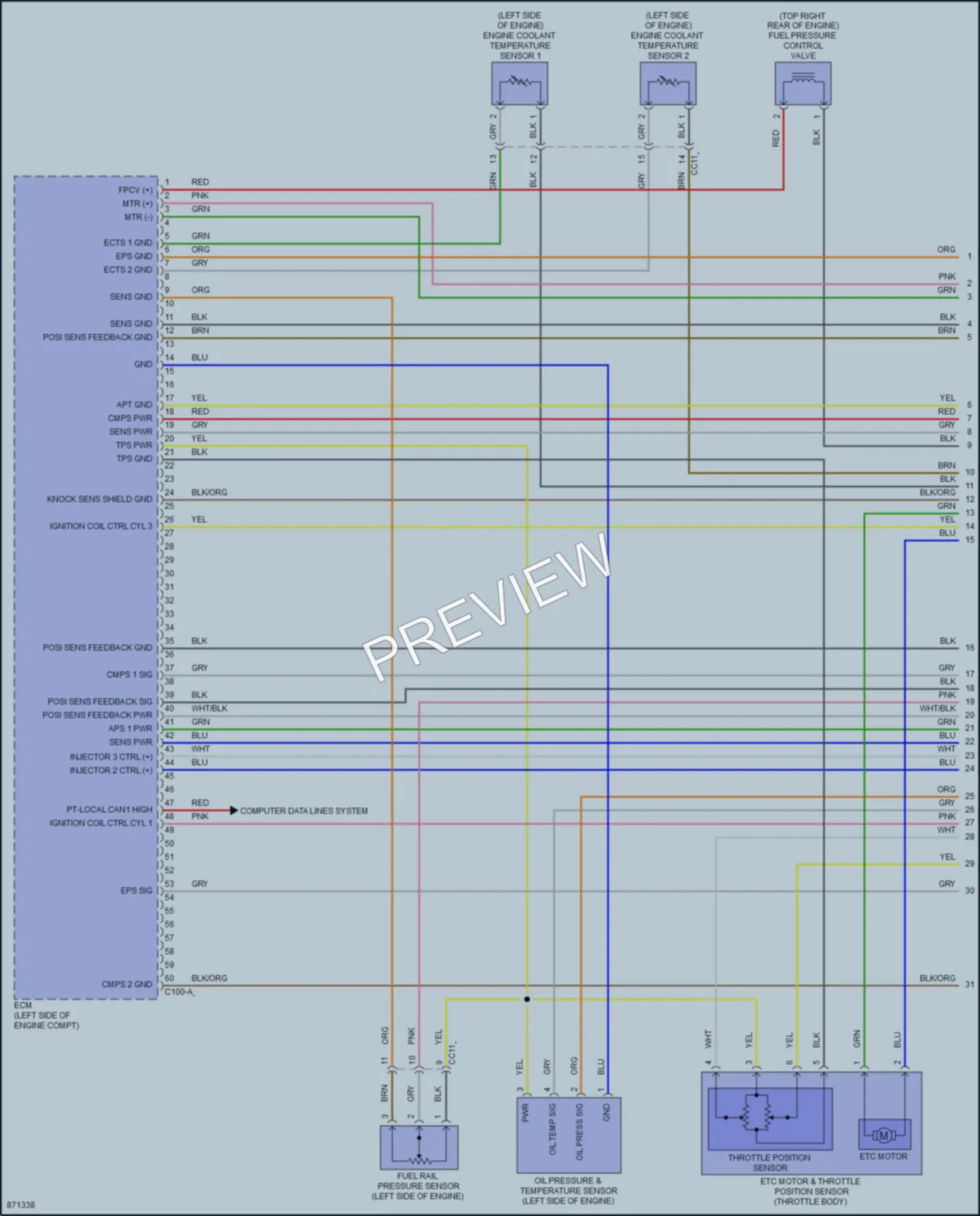2024 Hyundai Kona Engine Performance wiring diagram preview