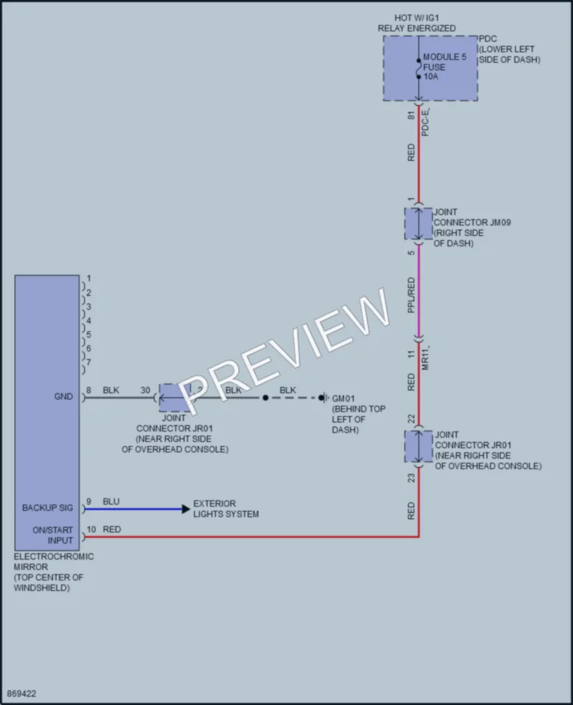 2024 Hyundai Kona Power Mirrors wiring diagram preview