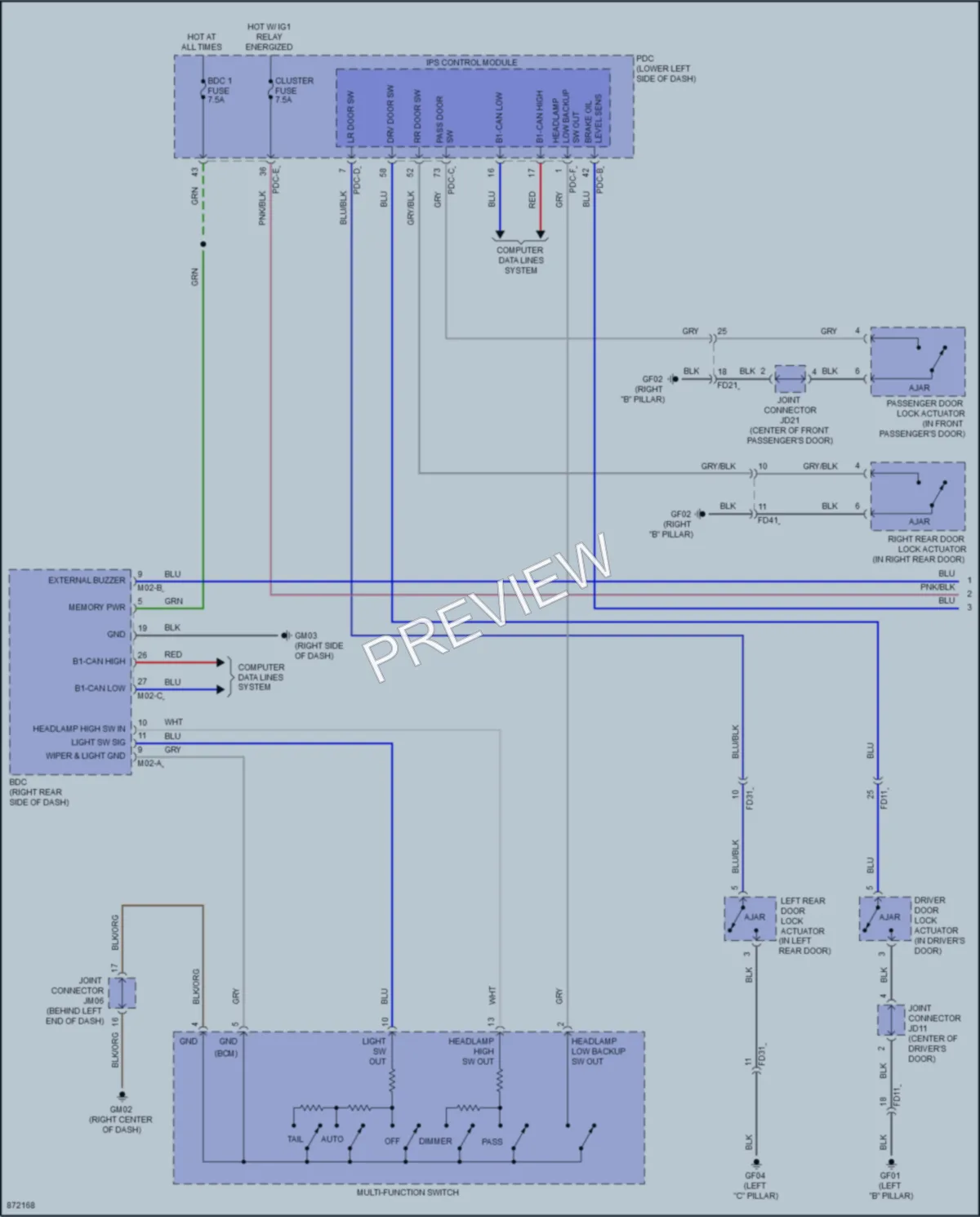 2024 Hyundai Kona Warning Systems wiring diagram preview