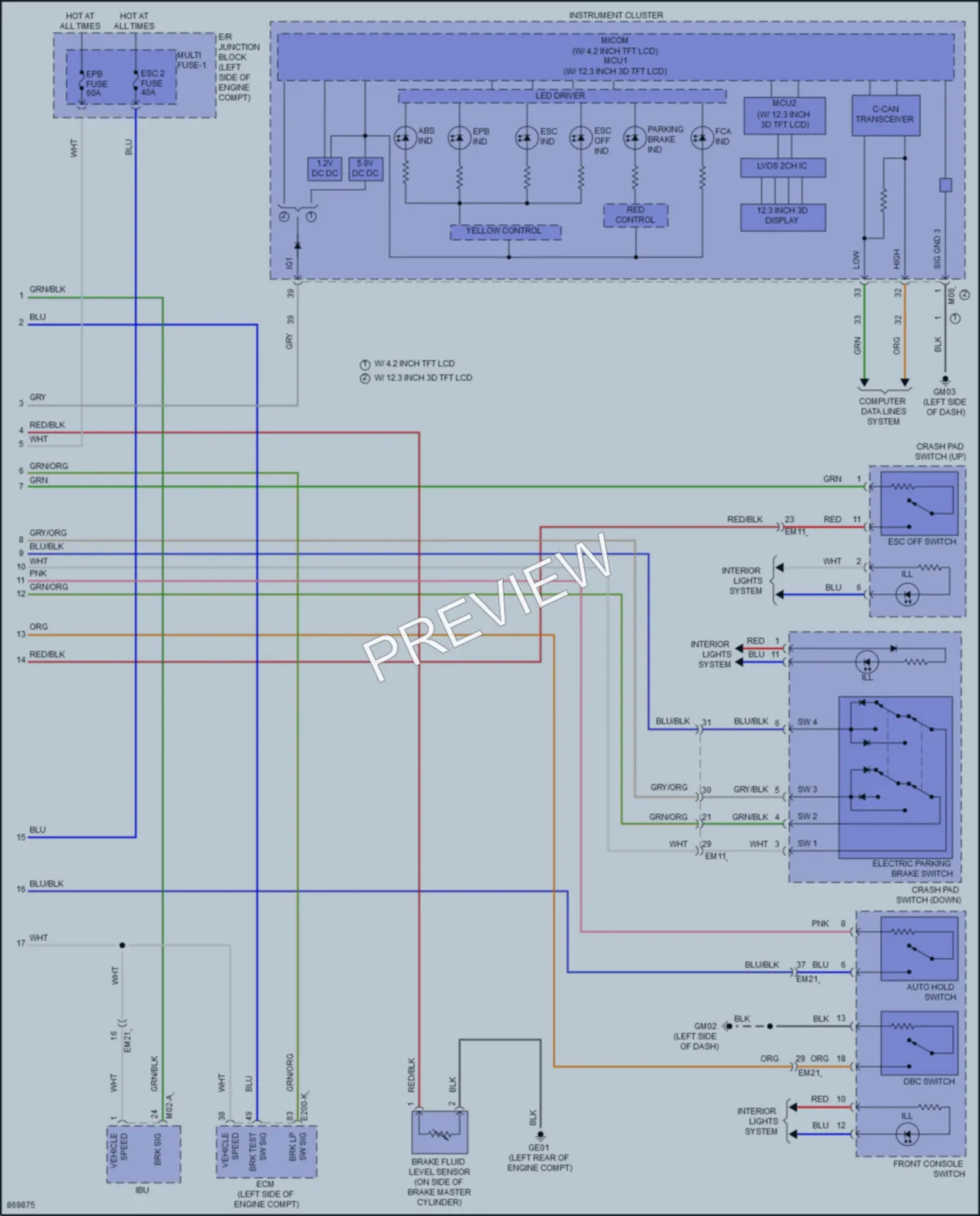 2024 Hyundai Palisade Anti Lock Brakes wiring diagram preview