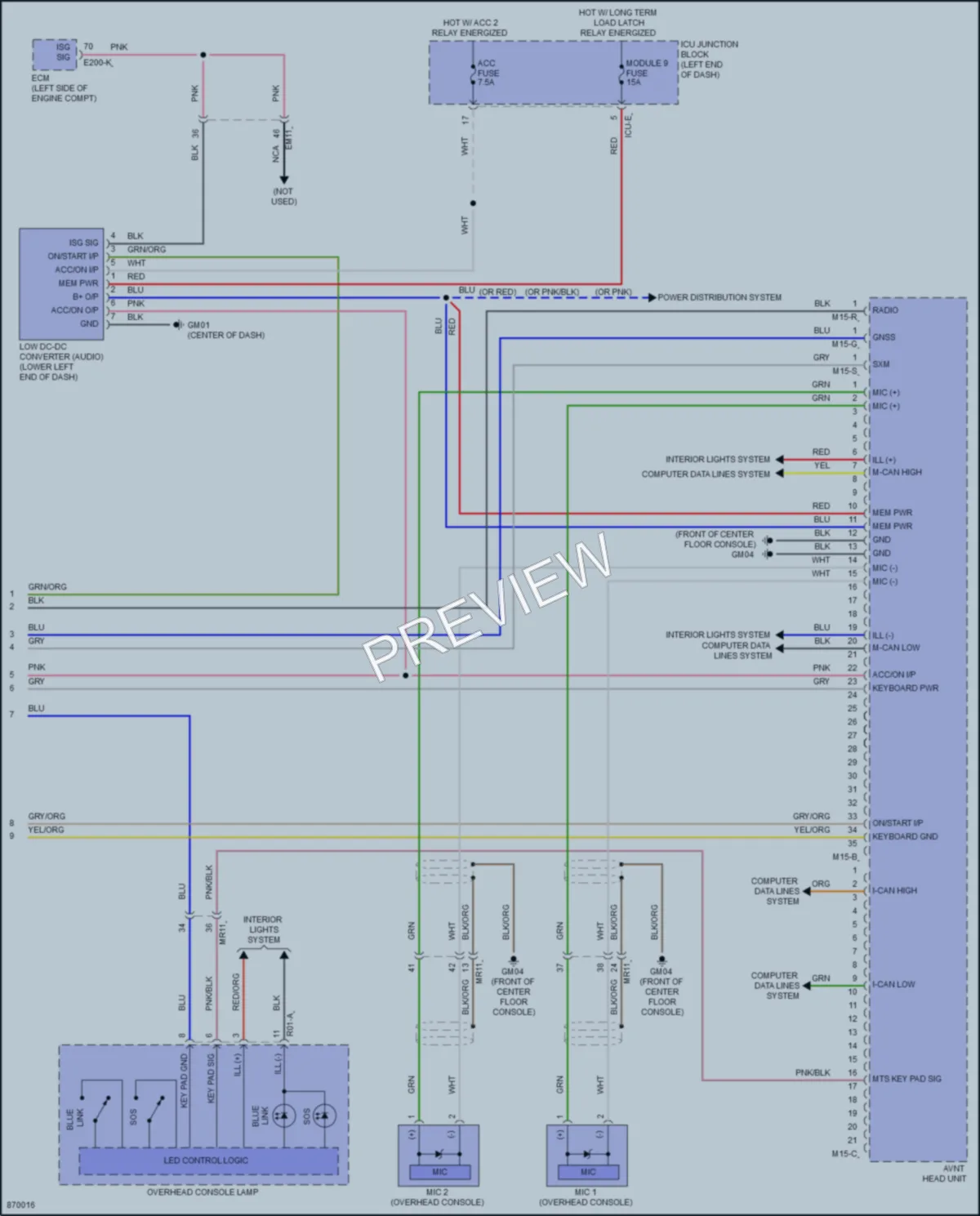 2024 Hyundai Palisade Navigation wiring diagram preview
