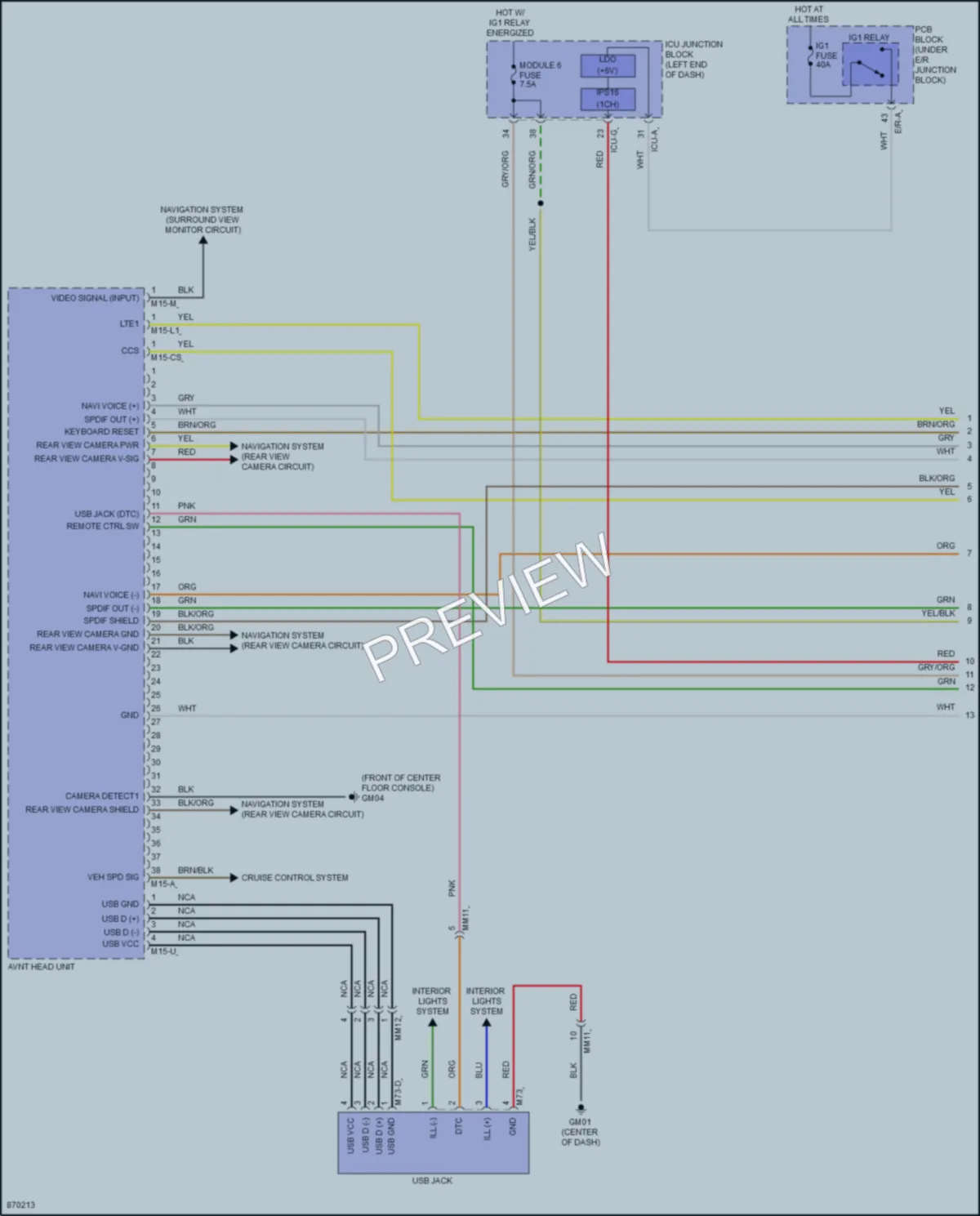 2024 Hyundai Palisade Radio wiring diagram preview