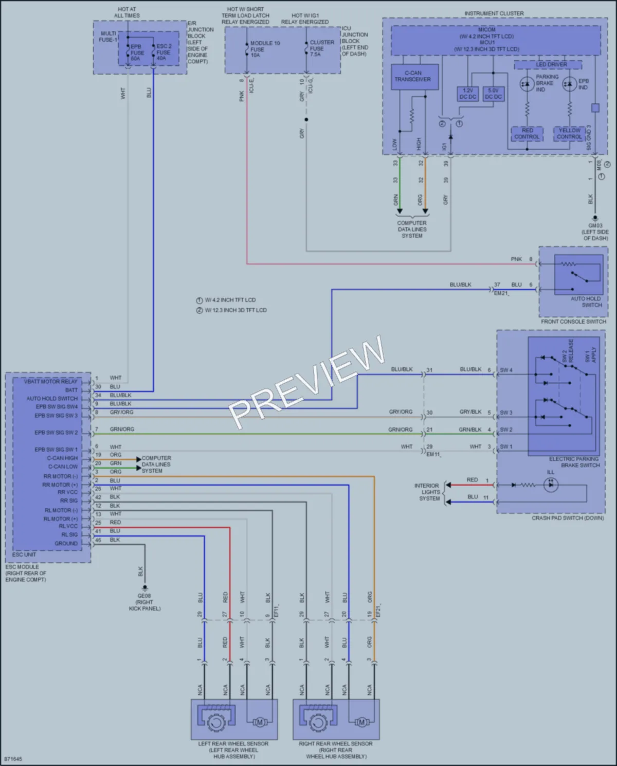 2024 Hyundai Palisade Shift Interlock wiring diagram preview