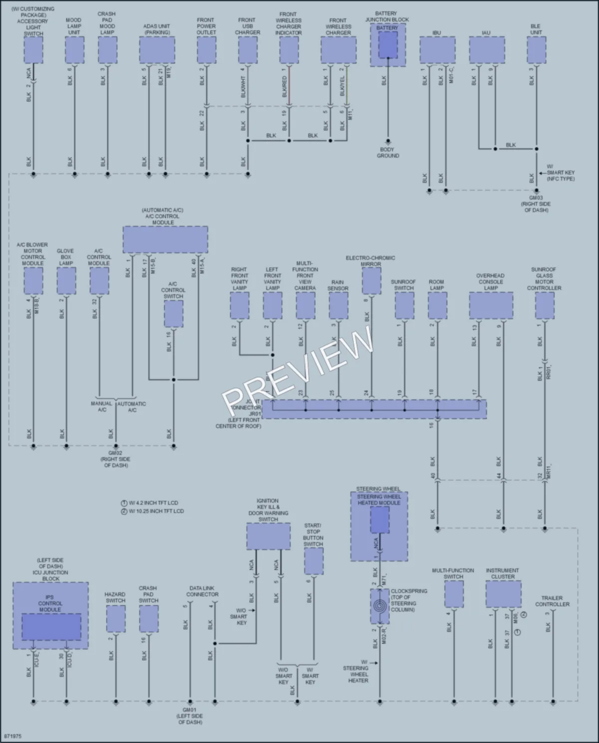 2024 Hyundai SantaCruz Ground Distribution wiring diagram preview