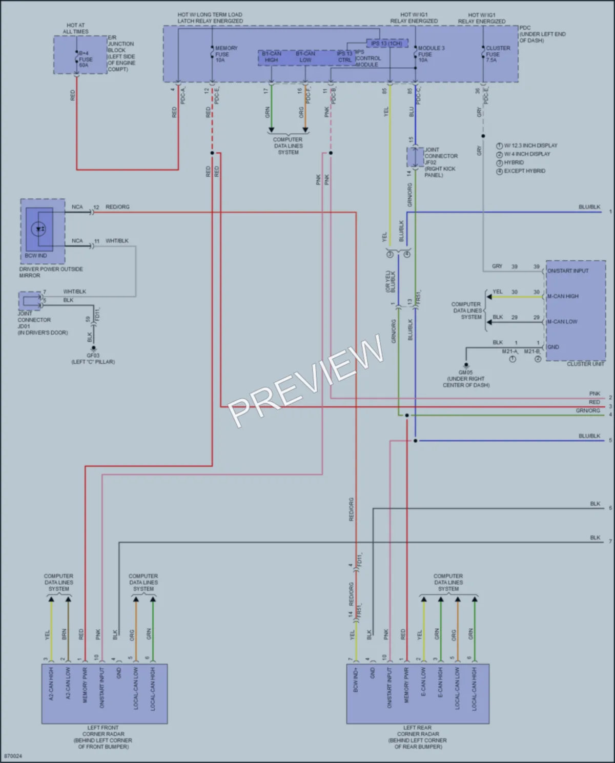 2024 Hyundai SantaFe Navigation wiring diagram preview