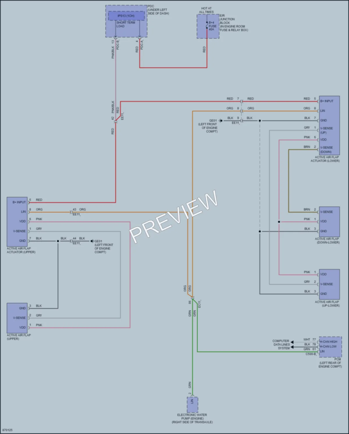 2024 Hyundai Sonata Active Bodyworks wiring diagram preview