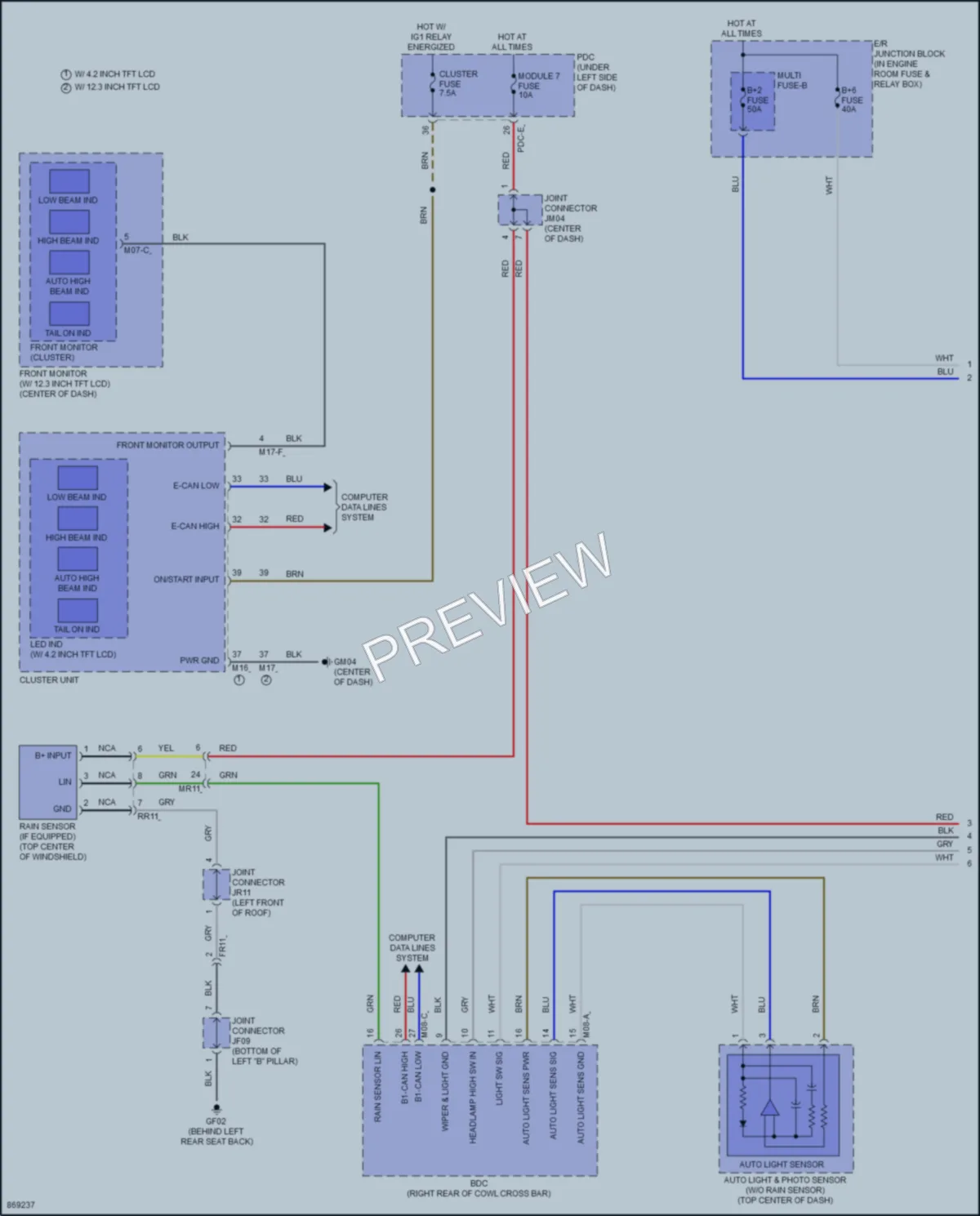 2024 Hyundai Sonata Headlights wiring diagram preview