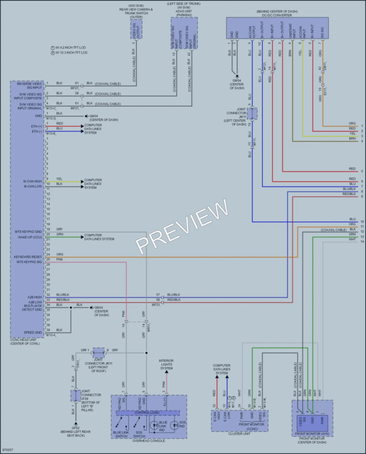 2024 Hyundai Sonata Radio wiring diagram preview